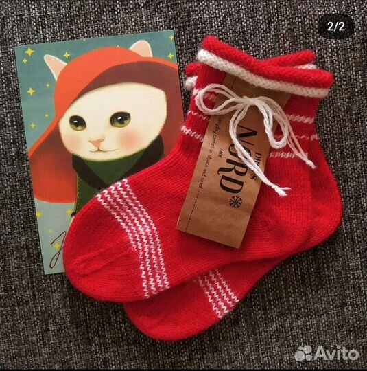 Вязанные носки ручной работы