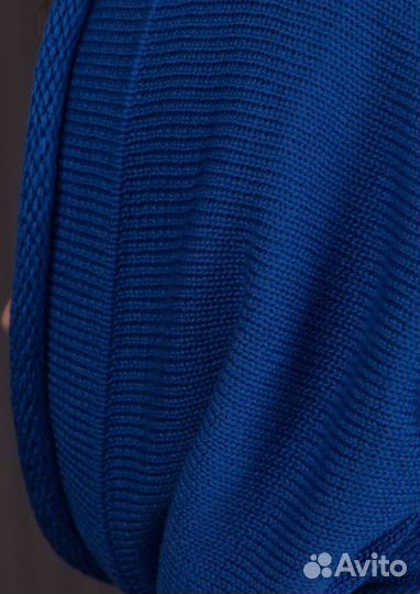 Шапка бини с косынкой комплект женский