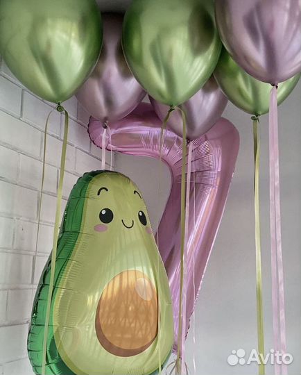 Воздушные шарики с гелием на выписку