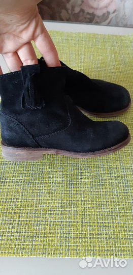 Ботильоны детские натуральная замша