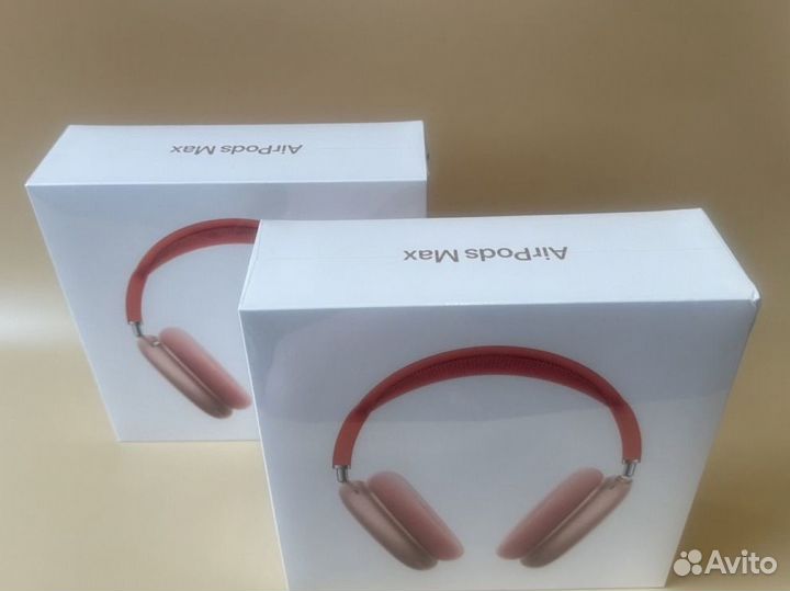 AirPods Max Pink with Red Headband