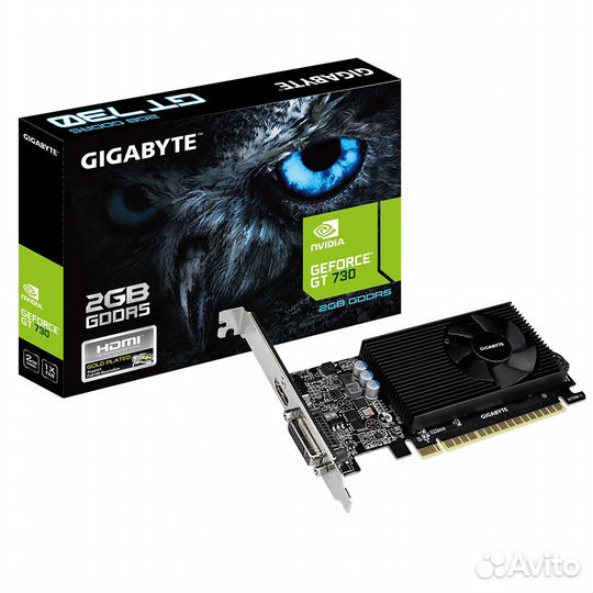 Видеокарта gigabyte nvidia GeForce GT 730, GV-N730