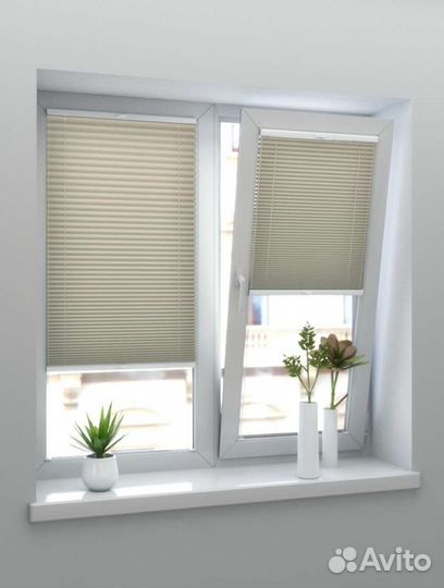 Шторы плиссе Микены бежевый