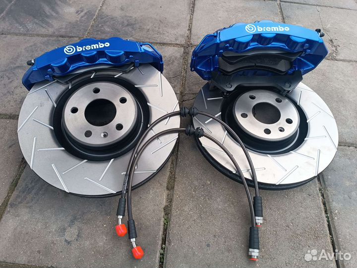 Комплект тормозов vag skoda vw brembo 6pot 356x34