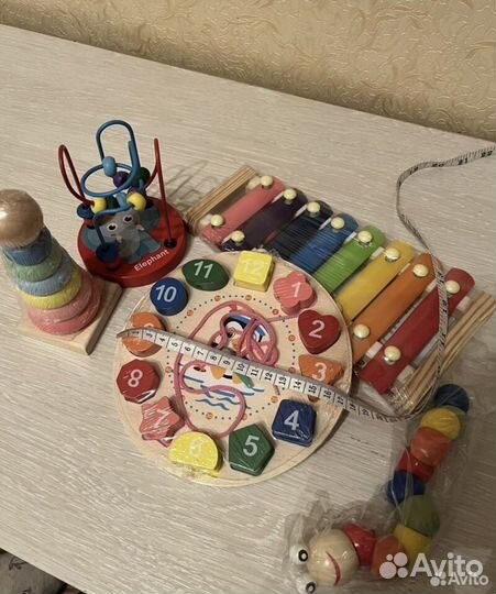 Развивающие деревянные игрушки