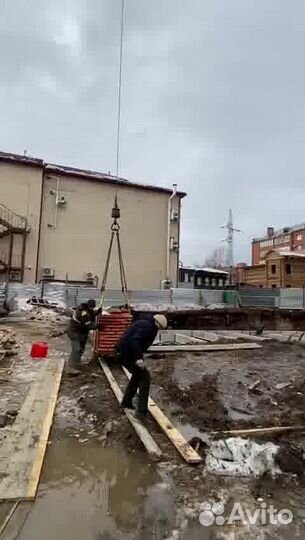 Кирпич полнотелый М125, строительный