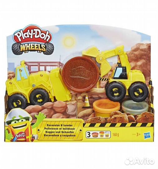 Экскаватор, play-doh