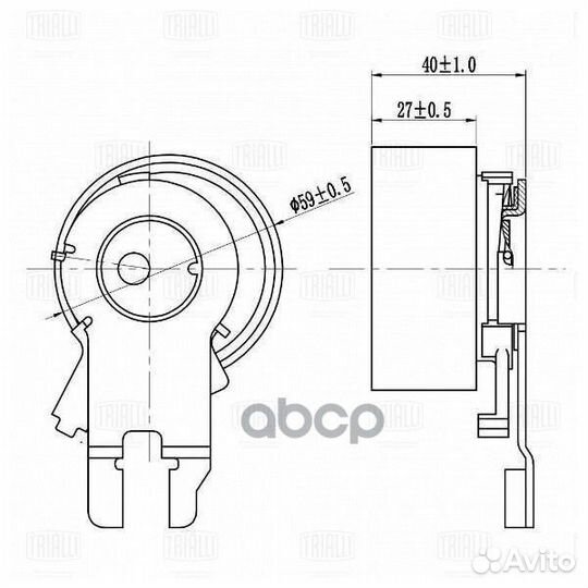 Ролик натяжной грм CM6185 Trialli