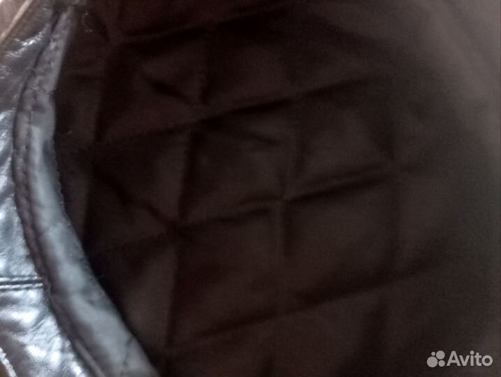 Берет из натуральной кожи