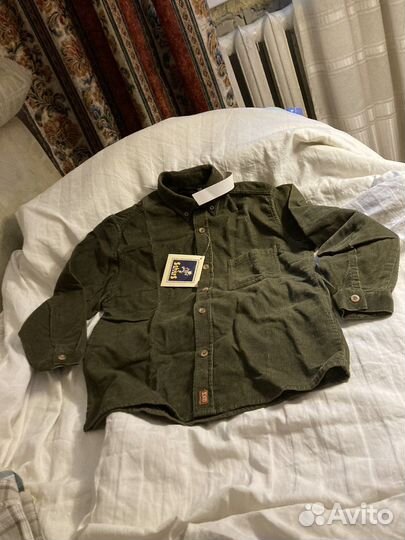 Рубашка для мальчика вельвет 8 лет