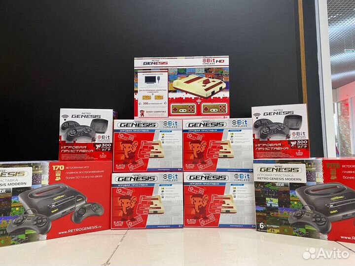 Ретро приставки Sega/Dendy 8-bit/16-bit