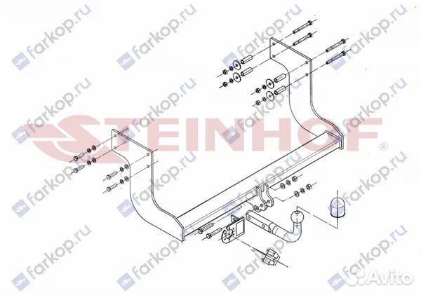 Фаркоп для Киа К2900 (Kia) со склада. В наличии