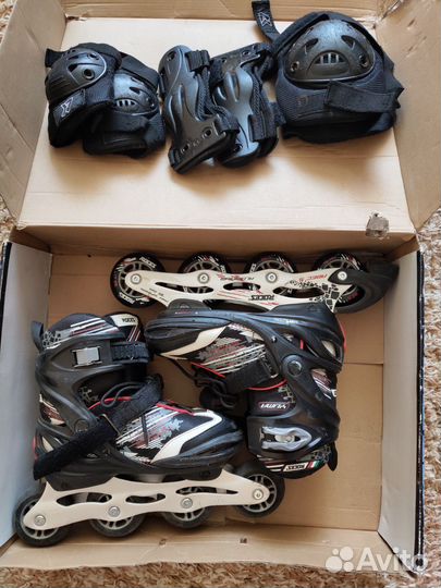 Коньки Роликовые с защитой