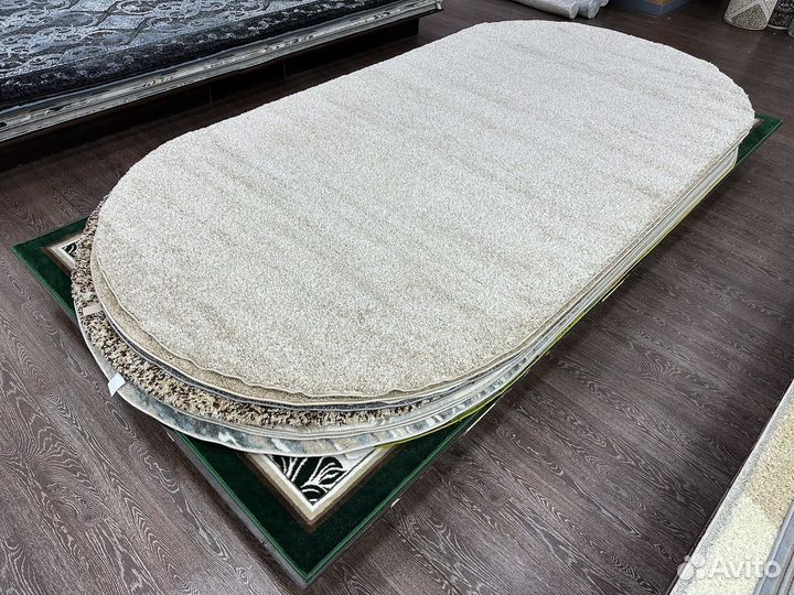 Ковер овальный 2х4 с высоким ворсом