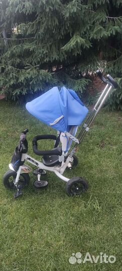 Велосипед коляска с ручкой