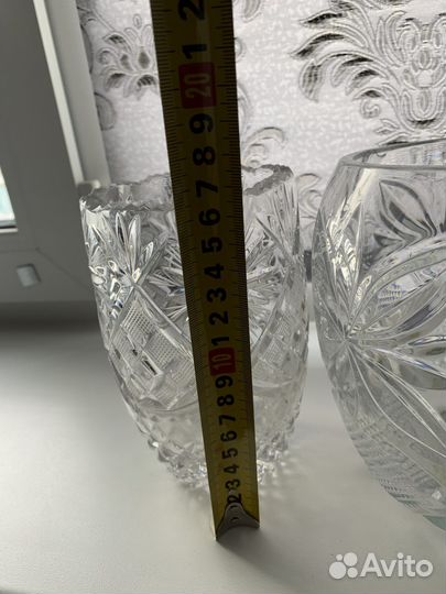 Ваза хрустальная
