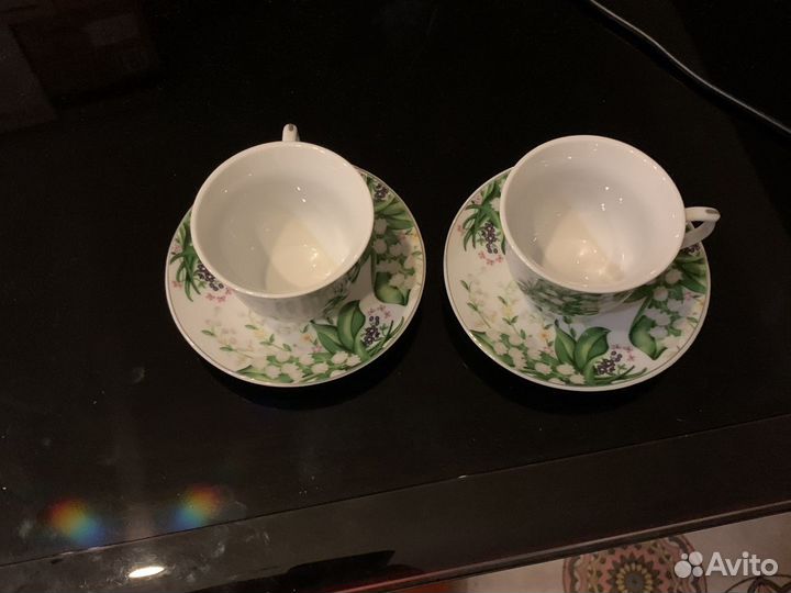 Фарфоровая кофейная пара