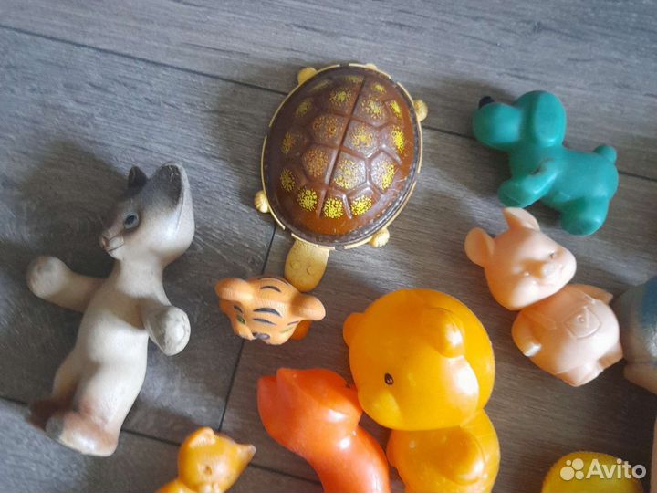 Игрушки СССР пакетом Пластик Резина Мягкая