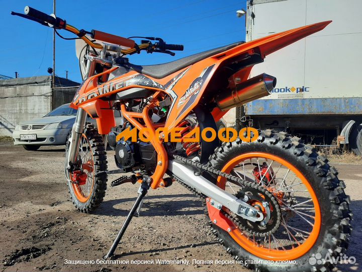 Питбайк RRC Roliz Racing 125E oranGe + шлем