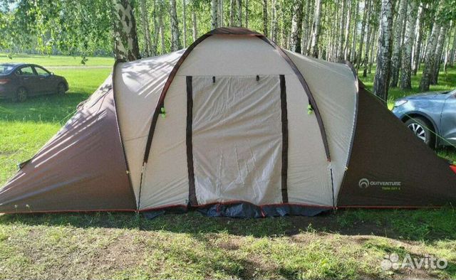 Новая 4-местная палатка Qutventure Twin Sky 4