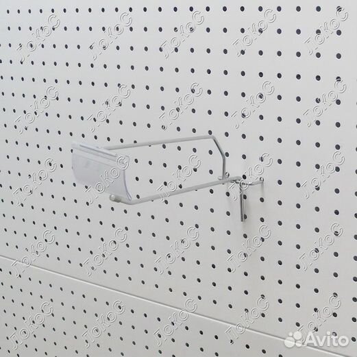 Крючок одинарный с ценникодержателем L200мм d4