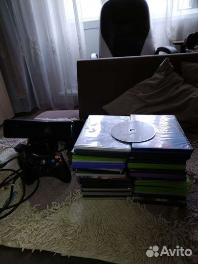Xbox 360 S+38 дисков игр