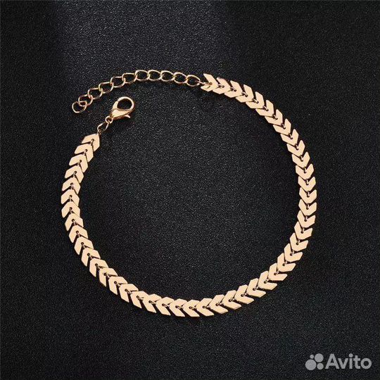 Браслет на ножку ёлочка