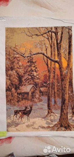 Зимний вечер в лесу