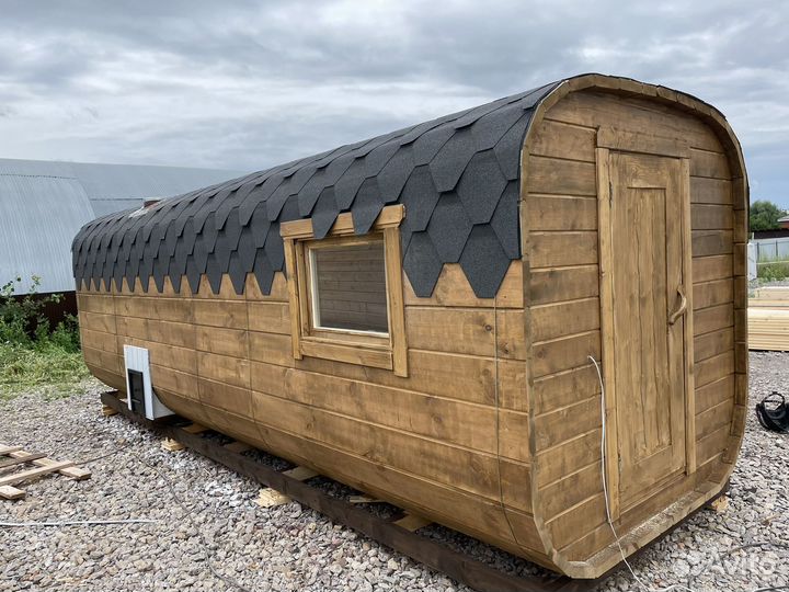 Баня бочка квадро под заказ