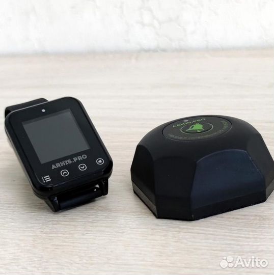 Кнопка вызова официанта модель Бургер и часы Элит