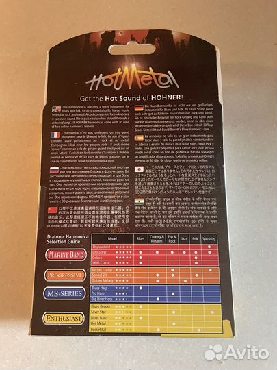 Губная гармошка hohner новая