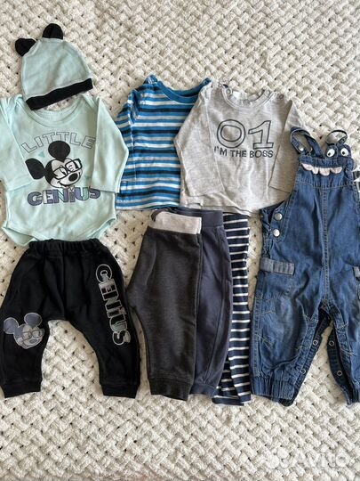 Вещи пакетом на мальчика 62- 74