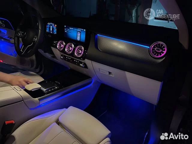 Подсветка салона Мерседес GLA, B class 2021