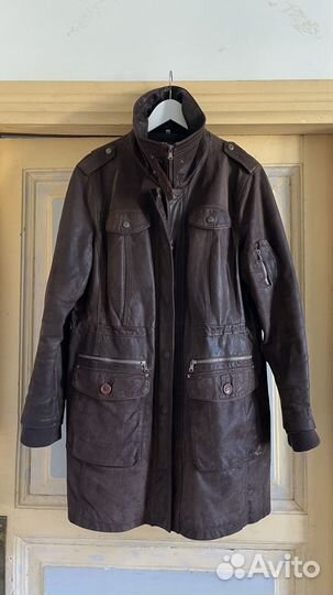 Винтажная куртка из натуральной кожи