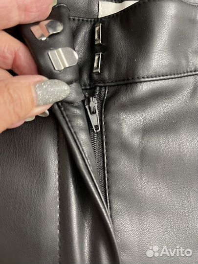 Кожаные брюки lime