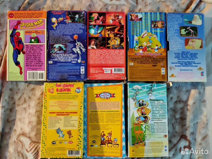Видео кассеты с мультфильмами