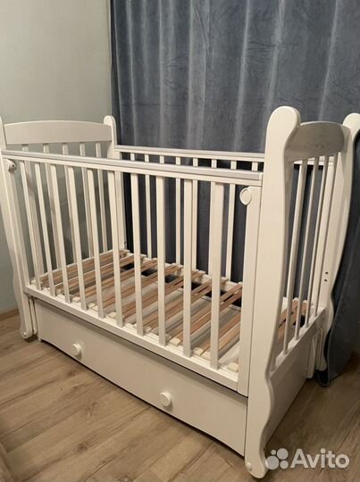 Кроватка Елисей Можга С717 + матрац babysleep+хб н