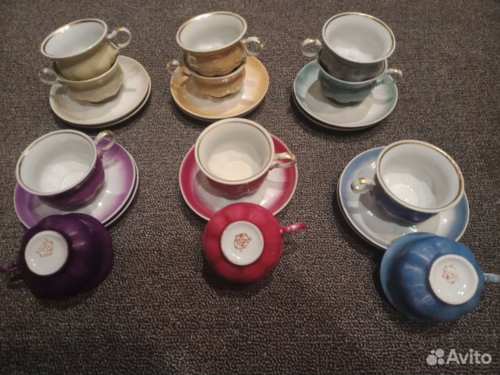 Сервиз кофейный Радуга 6 персон,Коростень,Украина