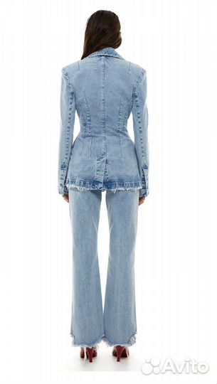 Джинсовый пиджак приталенный sorelle s