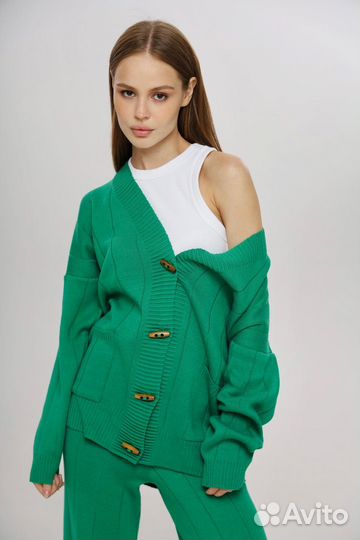 Женский костюм City зеленый