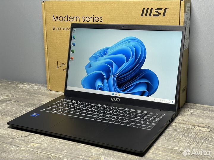 Ноутбук 10-ти ядерный MSI Modern I5 1235U 16/512