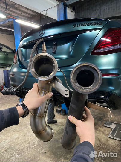 Даунпайп Е200 E250 E300 W213