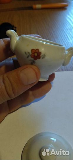 Фарфоровая солонка СССР