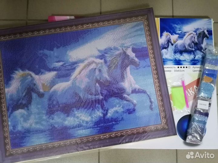 Алмазная мозаика Лошади