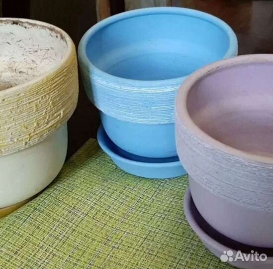 Горшки плошки для растений,15шт,разные