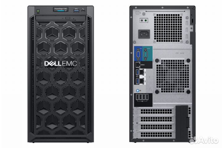 Сервер Dell T140(Xeon e2224,16g ddr4, raid, 1tb*2)