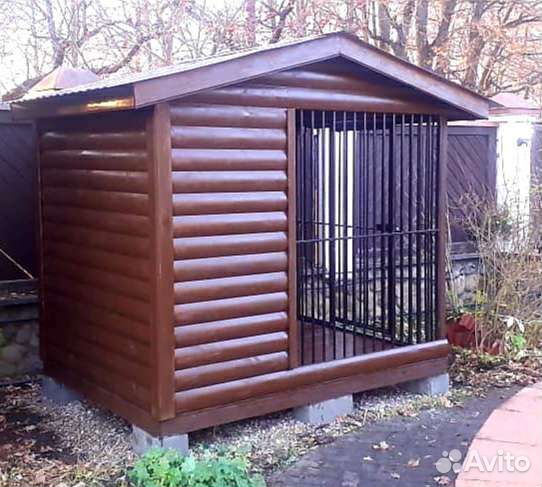 Вольеры для собак с будкой