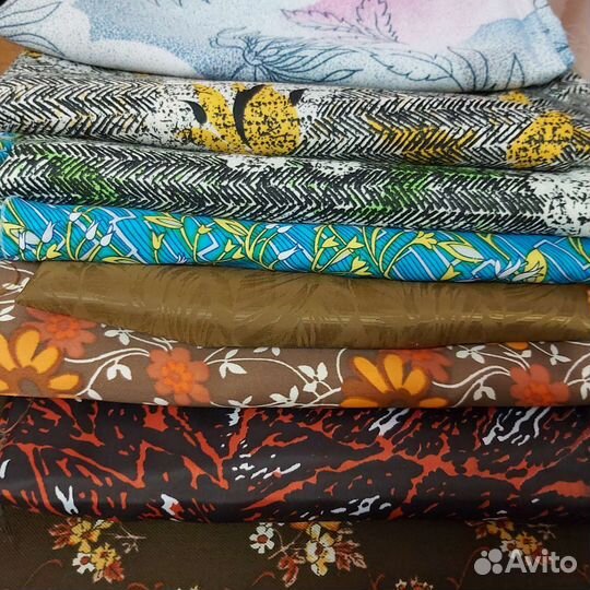 Ткань отрез искуственный шелк