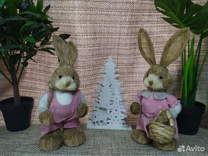 Игрушки сувениры из натуральной соломы