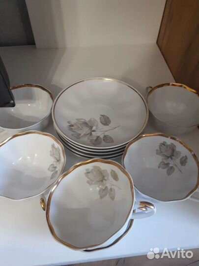 Чайный сервиз СССР дулево фарфор